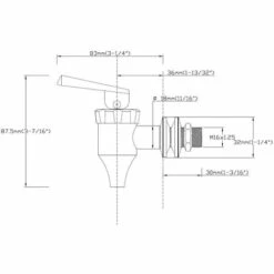 LLOVE Distributeur à Robinet De Bière Distributeur Pour Boissons In Acier Inoxydable, 16mm -Recuperation de pluie Magasin 64871479 5