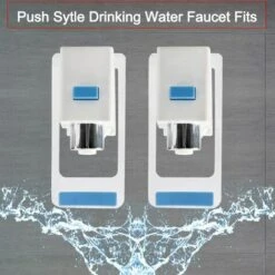 LLOVE Refroidisseur Eau Robinet Plastique Distributeur Eau Nettoyer Robinet Convient Adaptateur Universel Chaud Froid Eau Robinet Remplacement Bleu 2 Pcs -Recuperation de pluie Magasin 64871486 3