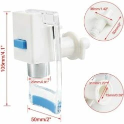 LLOVE Refroidisseur Eau Robinet Plastique Distributeur Eau Nettoyer Robinet Convient Adaptateur Universel Chaud Froid Eau Robinet Remplacement Bleu 2 Pcs -Recuperation de pluie Magasin 64871486 4