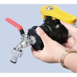 MèREÉTERNEL Robinet Cuve 1000L Avec Adaptateur Robinet Tuyau Arrosage, S60X6 IBC Raccord Robinet, Robinet De Jardin Pour Recuperateur Eau De Pluie (Adaptateur En Plastique 3/4") Ternel -Recuperation de pluie Magasin 65182898 5
