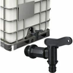 MèREÉTERNEL Robinet Cuve Plastique,Adaptateur De Boîte De Rangement D'eau IBC,Adaptateur Robinet Tuyau Arrosage,pour Recuperateur Eau De Pluie, Avec Joint, Contre-écrou Et Raccord De Robinet, 3/4" (1PCS) Ternel -Recuperation de pluie Magasin 65335194 4