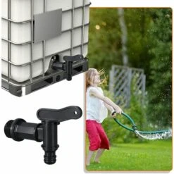 MèREÉTERNEL Robinet Cuve Plastique,Adaptateur De Boîte De Rangement D'eau IBC,Adaptateur Robinet Tuyau Arrosage,pour Recuperateur Eau De Pluie, Avec Joint, Contre-écrou Et Raccord De Robinet, 3/4" (1PCS) Ternel -Recuperation de pluie Magasin 65335194 5