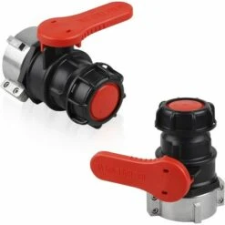 DECKON 2 Pièces Adaptateur Réservoir IBC, Vanne Cuve Vanne Pour Cuve IBC, Adaptateur IBC Pour Réservoir, Robinet Cuve IBC DN50 (75 Mm)