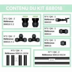 MULTICUVES Kit Raccordement 2 Cuves Eau 1000 L - S60X6 / S60X6 -Recuperation de pluie Magasin 6591637 4