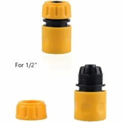Deckon Jeu De Raccords Pour Tuyaux De Jardin En Plastique Y Compris Connecteur à Dégagement Rapide Raccord De Robinet à Raccord Fileté 1/2 '' 3/4 'et Connecteur De Robinet Rond Pour Jardin Et Maison -Recuperation de pluie Magasin 66077113 4