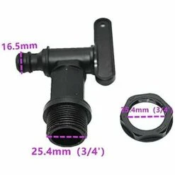 Cisea Robinet De Réservoir En Plastique 1000l, Adaptateur De Boîte De Stockage D'eau Ibc, Adaptateur De Robinet De Tuyau D'arrosage, Pour Collecteur D'eau De Pluie, Réservoir De Carburant (cuivre) -Recuperation de pluie Magasin 66080100 3