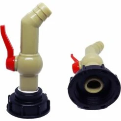 LADACèE IBC Robinet Cuve Robinet D'Écoulement IBC Adaptateur De Réservoir IBC Bouchon Cuve S60x6 Vanne Robinet Pour Récupérateurs Eau De Pluie Raccord Sortie Raccord (Dn40/50) (27 Mm) -Recuperation de pluie Magasin 66174588 4