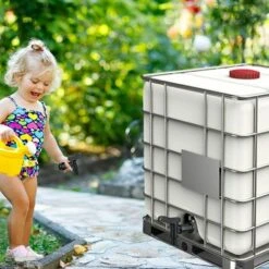 Robinet Cuve Plastique,Adaptateur De Boîte De Rangement D'eau IBC,Adaptateur Robinet Tuyau Arrosage,pour Recuperateur Eau De Pluie, Avec Joint, Contre-écrou Et Raccord De Robinet, 3/4" (2PCS) Ephé -Recuperation de pluie Magasin 66342234 5