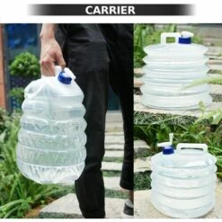 HEGUYEY Seau à Eau, Réservoir D'eau Pliable Et Portable De 10 L, Réservoir D'eau Sans BPA Pour Le Camping, La Randonnée, La Pêche, L'escalade -Recuperation de pluie Magasin 66817318 4
