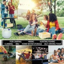 HEGUYEY Seau à Eau, Réservoir D'eau Pliable Et Portable De 10 L, Réservoir D'eau Sans BPA Pour Le Camping, La Randonnée, La Pêche, L'escalade -Recuperation de pluie Magasin 66817318 5