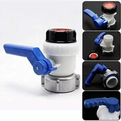 OCXIN Adaptateur De Réservoir D'eau IBC Universal Flap Tap Réservoir D'eau Raccord De Tuyau Adaptateur De Sortie Pour Robinet De Vidange De Réservoir D'eau, Rain Butt, Canister, Container (62mm) -Recuperation de pluie Magasin 66965255 4