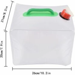 AOUGO Bidons D'eau Pliables 10L, Récipient à Eau Pour Sac à Dos | Pot D'eau Potable De Voiture Avec Poignée Robinet Bouchon à Vis, Pour Randonnée En Plein Air Pique-nique Voyage Barbecue Pique-nique, 10L (1pcs) -Recuperation de pluie Magasin 66974765 4