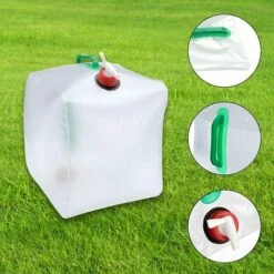 AOUGO Bidons D'eau Pliables 10L, Récipient à Eau Pour Sac à Dos | Pot D'eau Potable De Voiture Avec Poignée Robinet Bouchon à Vis, Pour Randonnée En Plein Air Pique-nique Voyage Barbecue Pique-nique, 10L (1pcs) -Recuperation de pluie Magasin 66974765 5