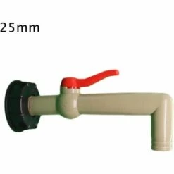 Jardin Piscine IBC 1000L Raccord Robinet En Plastique, Adaptateur De Réservoir De Vidange De Filetage Gros 60 Mm Pour Robinet De Jardin D'adaptateur De Cuve, 20/25/32mm Exportation（25mm） LangRay -Recuperation de pluie Magasin 66993268 3