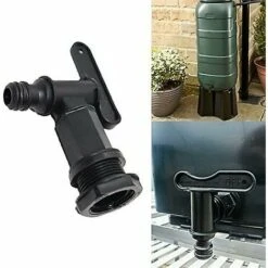 BAICCCF Robinet De Cuve De Récupération D'eau Une Pièce, Robinet De Réservoir En Plastique Noir, Adaptateur De Boîte De Stockage D'eau Ibc, Adaptateur De Robinet De Tuyau D'arrosage, Pour Collecteur D'eau De Pluie, Réservoir De Carburant (plastique) -Recuperation de pluie Magasin 66995111 4