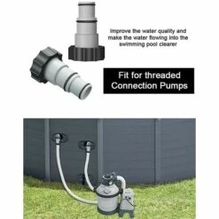 BAICCCF Robinet De Cuve De Récupération D'eau Adaptateur De Tuyau De Tuyau Universel 2 Pièces 4.3*2.76*2.2*1.6*1 Pouces Raccord Haute Pression Robinet Adaptateur De Robinet D'eau Connecteur Rapide Pour Piscine -Recuperation de pluie Magasin 66995150 4