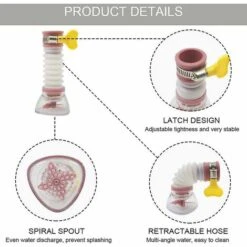 BAICCCF Robinet De Cuve De Récupération D'eau 2pcs 360 Aérateur D'évier De Cuisine Rotatif, Tête De Robinet De Cuisine, Purificateur D'eau Pivotant, économie D'eau, Adaptateur De Filtre De Robinet, Bec D'extension Anti-éclaboussures 9 BAICCCF Robinet De Cuve De Récupération D'eau 2pcs 360 Aérateur D'évier De Cuisine Rotatif, Tête De Robinet De Cuisine, Purificateur D'eau Pivotant, économie D'eau, Adaptateur De Filtre De Robinet, Bec D'extension Anti-éclaboussures -Recuperation de pluie Magasin 66995155 3