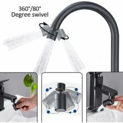 BAICCCF Robinet De Cuve De Récupération D'eau Aérateur De Robinet, Pivotant à 360 Degrés-2 Modes De Filtre De Robinet De Cuisine Réglable Pour Cuisine Salle De Bain, Avec Adaptateur 24 Mm Filetage Externe-22 Mm Interne -Recuperation de pluie Magasin 66995268 3