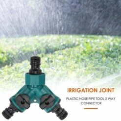 BAICCCF Robinet De Cuve De Récupération D'eau Adaptateur Séparateur De Tuyau D'arrosage 2 Pièces 2 Voies Pour Robinet Séparateur En Y Avec Tuyau De 3/4 Pouces -Recuperation de pluie Magasin 66995417 4