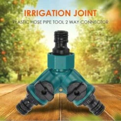 BAICCCF Robinet De Cuve De Récupération D'eau Adaptateur Séparateur De Tuyau D'arrosage 2 Pièces 2 Voies Pour Robinet Séparateur En Y Avec Tuyau De 3/4 Pouces -Recuperation de pluie Magasin 66995417 5