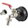BAICCCF Robinet De Cuve De Récupération D'eau Pièces Robinet De Réservoir De Collecte D'eau, Adaptateur Ibc 1000l Adaptateur De Réservoir Ibc Adaptateur De Réservoir S60x6 Pour Robinet De Jardin En Laiton -Recuperation de pluie Magasin 66995426 1
