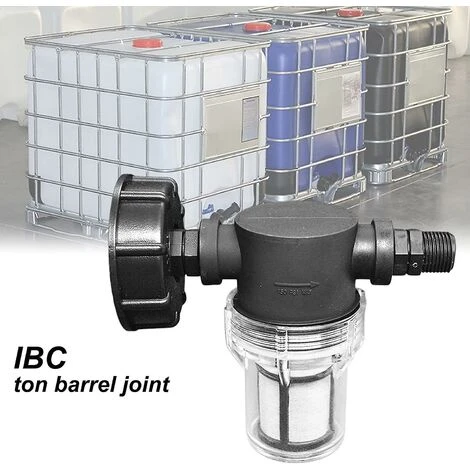 BAICCCF Robinet De Cuve De Récupération D'eau 1pcs 1/2 '' Filetage Extérieur Raccord De Robinet Réservoir 1000 L Joint De Tuyau D'arrosage Pour Collecteurs D'eau De Pluie Avec Fonction De Filtre, Adaptateur De Réservoir D'eau S60x6 Ibc 4 BAICCCF Robinet De Cuve De Récupération D'eau 1pcs 1/2 '' Filetage Extérieur Raccord De Robinet Réservoir 1000 L Joint De Tuyau D'arrosage Pour Collecteurs D'eau De Pluie Avec Fonction De Filtre, Adaptateur De Réservoir D'eau S60x6 Ibc – Image 2