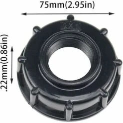 BAICCCF Robinet De Cuve De Récupération D'eau Pièces Adaptateur De Réservoir De Vidange Ibc Adaptateur De Couvercle De Réservoir D'eau En Plastique Vers Adaptateurs S60x6 Ibc Raccords Filetages épais Robinets 1/2 3/4 1 Pouce Noir 8 BAICCCF Robinet De Cuve De Récupération D'eau Pièces Adaptateur De Réservoir De Vidange Ibc Adaptateur De Couvercle De Réservoir D'eau En Plastique Vers Adaptateurs S60x6 Ibc Raccords Filetages épais Robinets 1/2 3/4 1 Pouce Noir -Recuperation de pluie Magasin 66995487 2