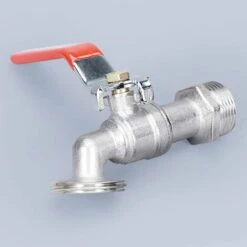 KARTOKNER Robinet Cuve Avec Adaptateur Robinet Arrosage, S60X6 IBC Raccord Robinet, Robinet De Jardin Pour Recuperateur Eau De Pluie (Mélangeur En Alliage 1/2" + Bec En Alliage) -Recuperation de pluie Magasin 67453473 3