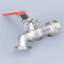 KARTOKNER Robinet Cuve Avec Adaptateur Robinet Tuyau Arrosage, S60X6 IBC Raccord Robinet, Robinet De Jardin Pour Recuperateur Eau De Pluie (Mélangeur En Alliage 3/4" + Tétine En Plastique Noir) -Recuperation de pluie Magasin 67454613 2