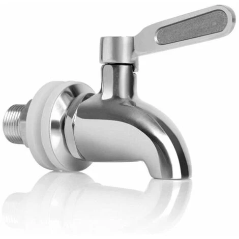 QERSTA Remplacement De Robinet De Distributeur De Boissons,Robinet De Tonneau Du Vin Et De La Bière Ou De Boisson En Acier Inoxydable, Inusable,16mm Robinet De Rechange Pour Distributeur,une Pièce, Argent,Fonepro 3 QERSTA Remplacement De Robinet De Distributeur De Boissons,Robinet De Tonneau Du Vin Et De La Bière Ou De Boisson En Acier Inoxydable, Inusable,16mm Robinet De Rechange Pour Distributeur,une Pièce, Argent,Fonepro