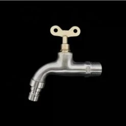 GRID COOL Plein Cuivre Avec Serrure Robinet En Plein Air Robinet Vintage Anti-vol Interrupteur À Clé Lent Ouvert Robinet -Recuperation de pluie Magasin 67575740 3