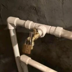 FLYME Robinet En Laiton, 1/2po Vanne De Buse Manuelle, Cadre Avec Serrure, Verrouillables, Jardin Extérieur Robinet De La Valve, Peut Etre Installé Dans Les Maisons, Garages, Jardins -Recuperation de pluie Magasin 67636742 5