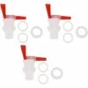 FLYME 3pcs Ménage Brassage Bière Seau En Plastique Distributeur De Robinet En Plastique Rouge Robinet De Bière Distributeur De Bière -Recuperation de pluie Magasin 67637494 1