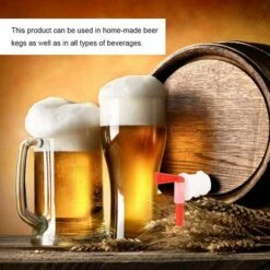 FLYME 3pcs Ménage Brassage Bière Seau En Plastique Distributeur De Robinet En Plastique Rouge Robinet De Bière Distributeur De Bière -Recuperation de pluie Magasin 67637494 2