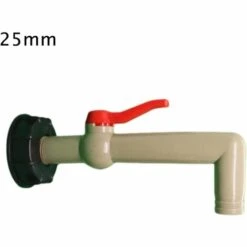 FLYME DN40/50 Raccord Robinet En Plastique Sortie 25mm 90 Degrés, Adaptateur De Réservoir De Vidange IBC, IBC Adaptateur De Réservoir/cuve,Robinet Sortie Cuve -Recuperation de pluie Magasin 67637965 4