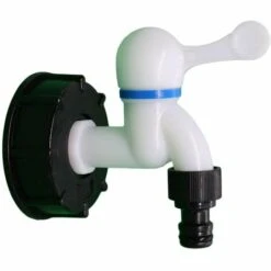ENLENK Adaptateur De Réservoir IBC S60x6 Vanne Robinet Robinet En Plastique Connecteur De Tuyau Tonne Baril Raccord Adaptateur Pour Récupérateurs Eau De Pluie Raccord Sortie Raccord -Recuperation de pluie Magasin 67683791 3