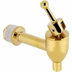 AOUGO Robinet De Robinet En Cuivre, Robinet De Robinet En Cuivre Pour Robinet De Remplacement De Distributeur De Boissons De Boisson De Tonneau De Bière De Vin (Chrome12mm)(or12mm) -Recuperation de pluie Magasin 67704534 3