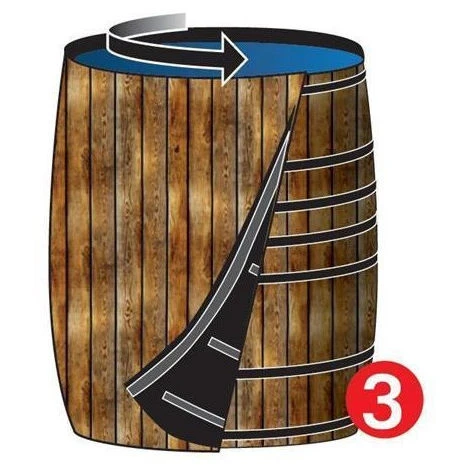 MULTITANKS Housse Décorative Pour Fut / Bidon De 120 Litres Environ 5 MULTITANKS Housse Décorative Pour Fut / Bidon De 120 Litres Environ – Image 3