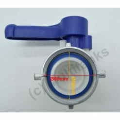 MULTITANKS Vanne Papillon Avec écrou Flottant En Aluminium S60x6 Pour Cuve 1000 Litres IBC - S60x6 -Recuperation de pluie Magasin 9182328 2