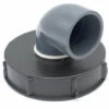 MULTITANKS Couvercle 15cm Avec Coude PVC 90° Pour Cuve IBC 1000 Litres - 2'' X 63mm -Recuperation de pluie Magasin 9190176 1