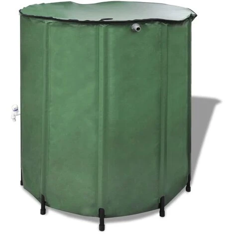 VidaXL Réservoir D'Eau De Pluie Pliable 250 L - Vert 7 VidaXL Réservoir D'Eau De Pluie Pliable 250 L - Vert – Image 5